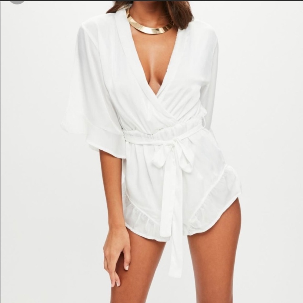 SOLD on MERCARI!!!! White romper